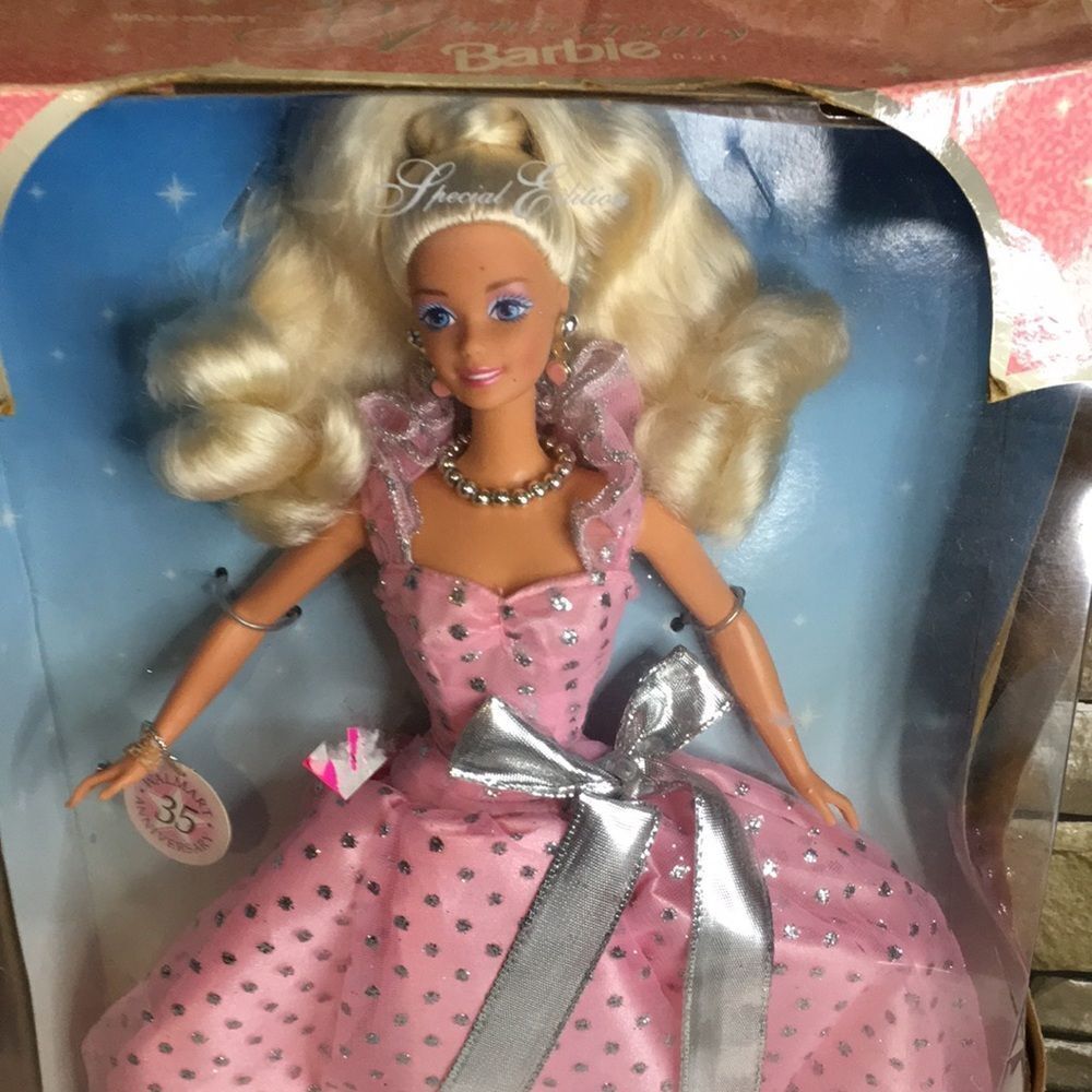Barbie 35th Anniversary Doll in Pink Dress